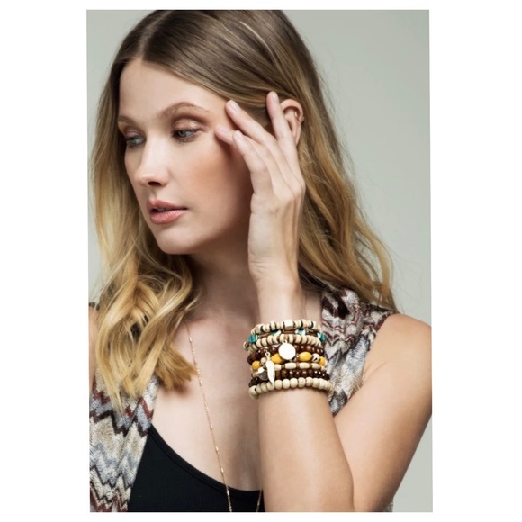 124 Jewelry 2 for $20💕 Multi Stranded Mixed Beads Bracelet - Picture 4 of 7